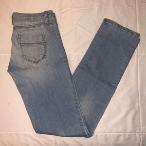 Light Wash Colors of Benetton Straight Leg Jeans